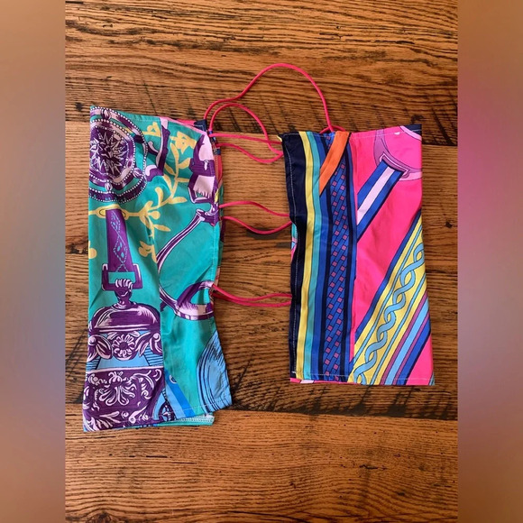 Akira top, scarf top string sides - Picture 4 of 6